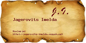Jagerovits Imelda névjegykártya